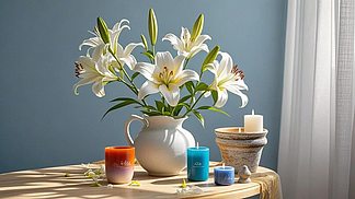 光影與花語 情人節(jié)百合花盆產(chǎn)品攝影的意境營造