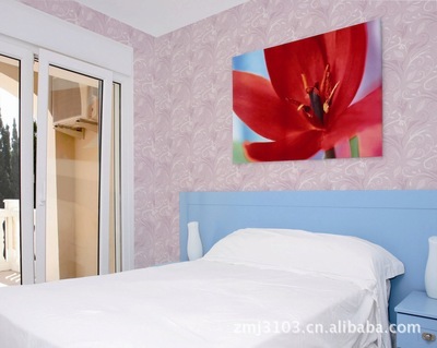 米蘭墻紙6-4-7209 簡(jiǎn)約時(shí)尚花卉元素，打造滿(mǎn)鋪臥室的清新格調(diào)